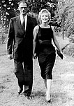 Marilyn Monroe and Arthur Miller in 1957