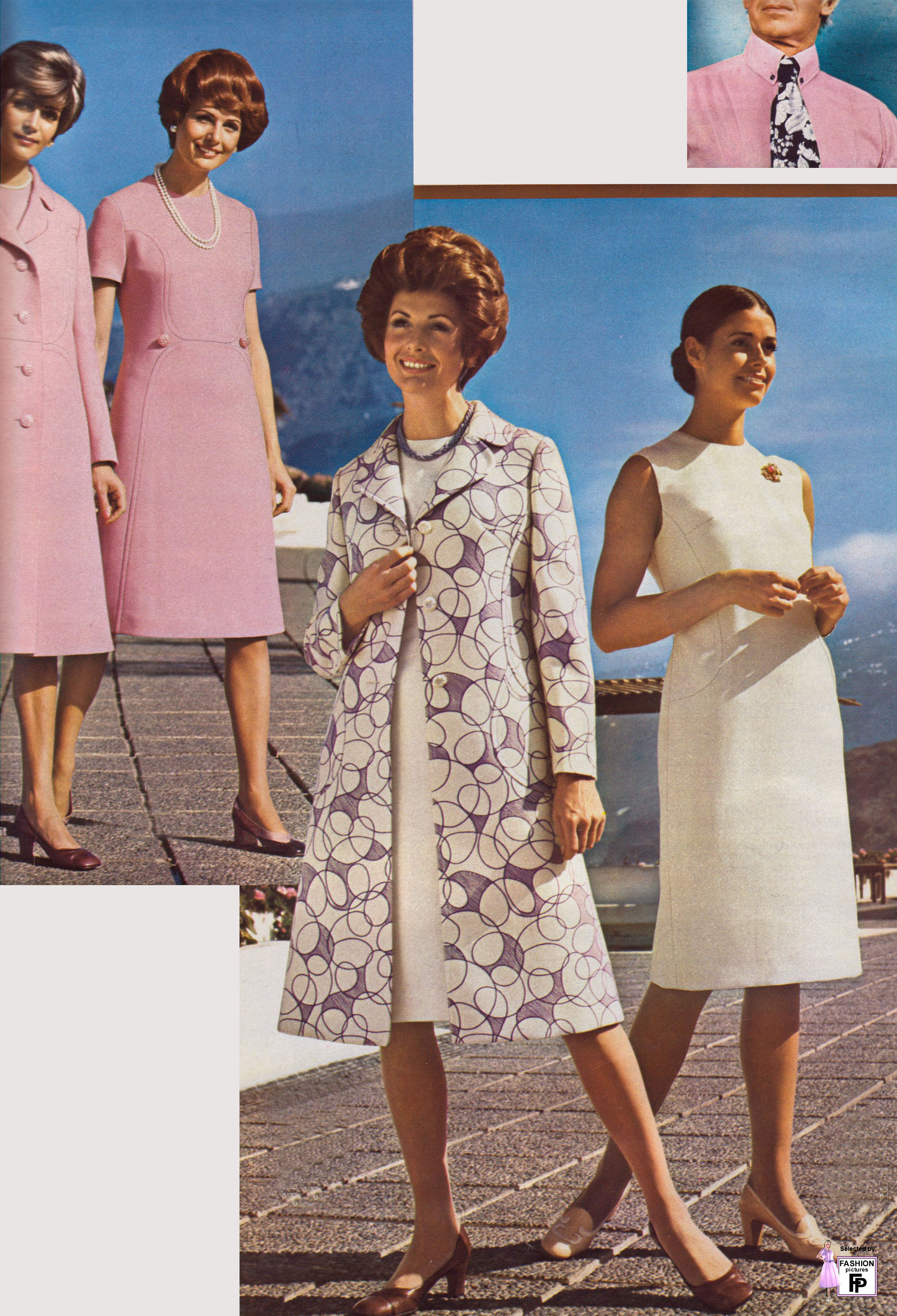 Модные платья 1970 года